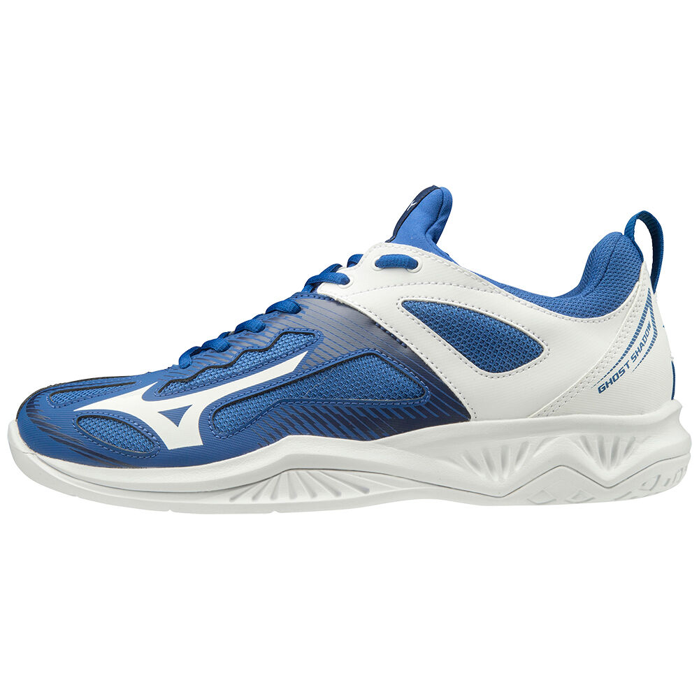 Mens Mizuno Ghost Shadow Badminton Shoes Blue/White/Blue Philippines (HMVCZU096)